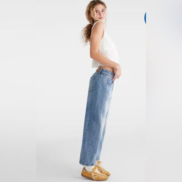 Aeropostale Barrel Jeans Size 0 - Picture 3 of 10